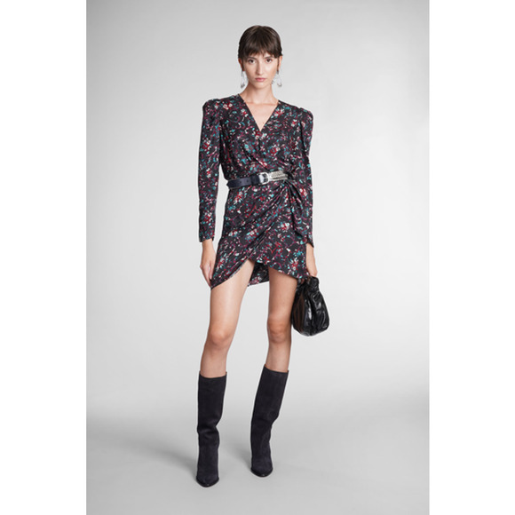 Isabel Marant Etoile Baikal Silk-Trim Mini Dress Size 4